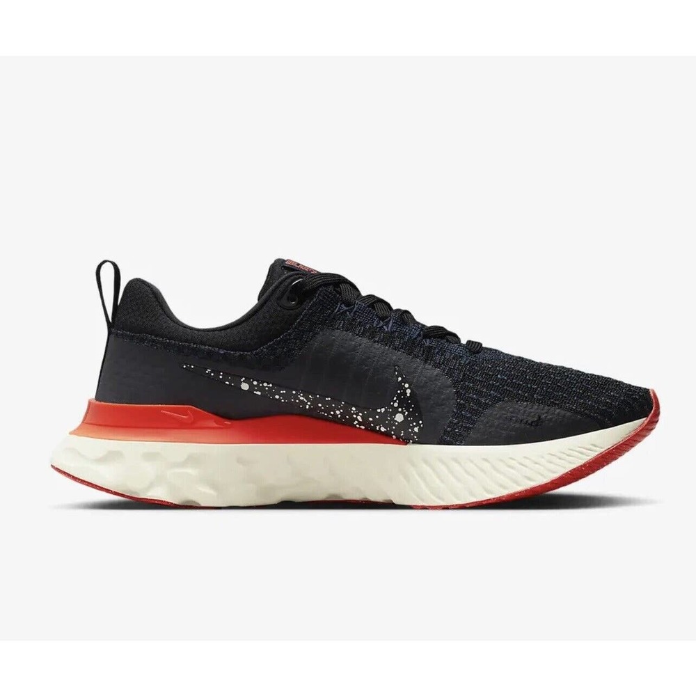 Nike Men's Black and Red Running Shoes
